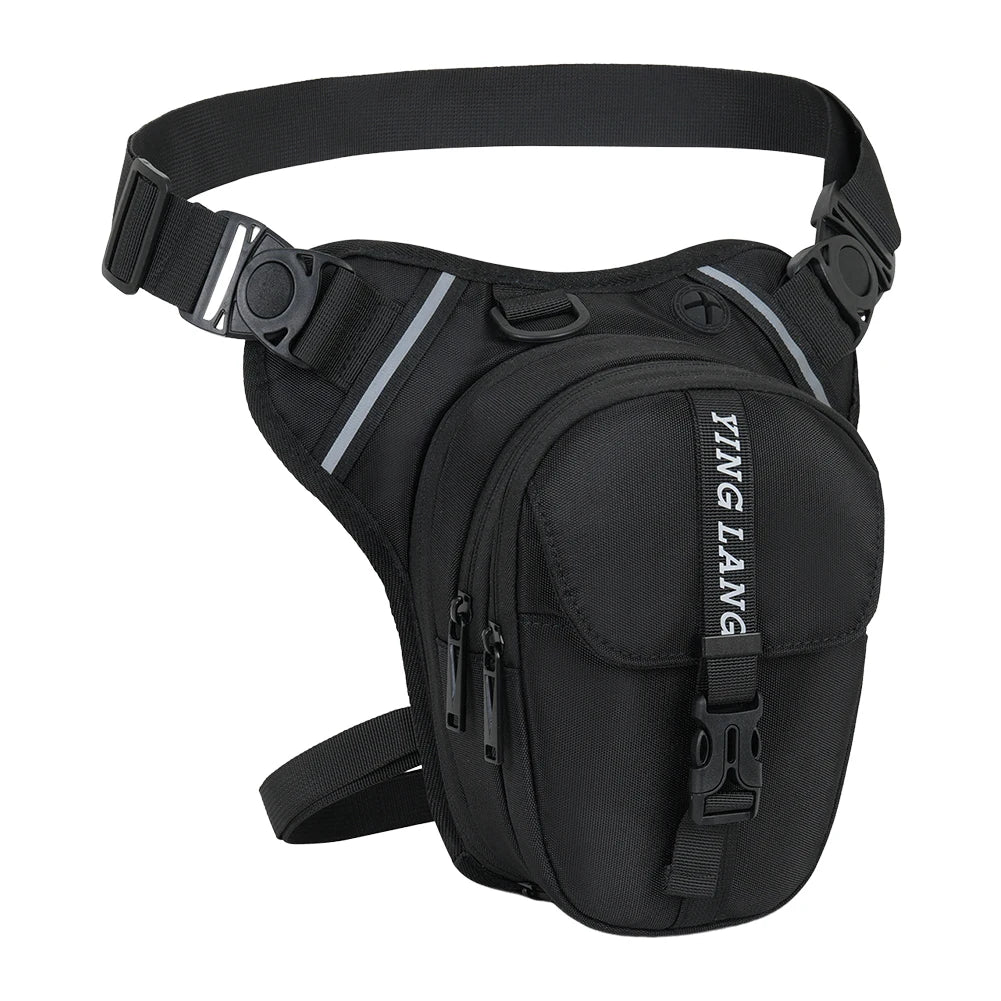 Motorcycle Drop Leg Bag Outdoor Waist Bag Waterproof Motorbike Riding Chest Bag Motorcycle Thigh Bag for Hiking Climbing Fishing