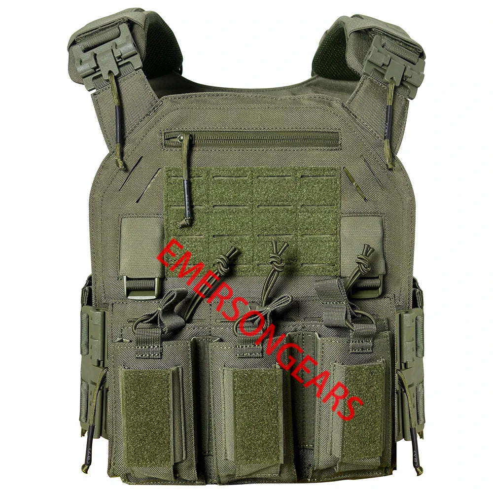 0305 Advanced 1000D Nylon Quick Release Modular Laser cutting Molle System Tactical Vest with Double Triple Magazine Pouch