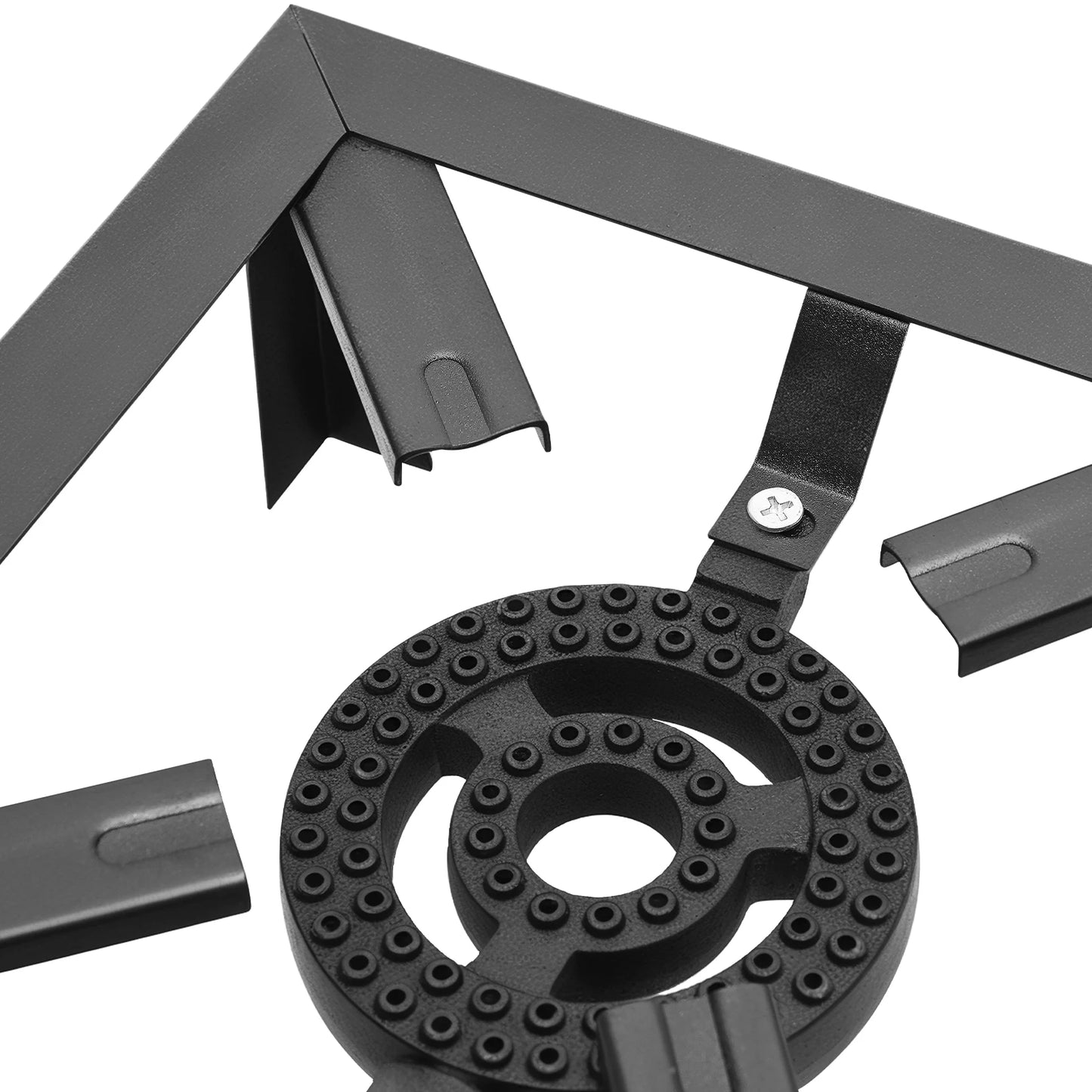 Portable Camping Gas Stove Outdoor Double Burner BBQ Picnic Camp Propane Cooker Stove with Adjustable 0-10Psi Regulator Hose