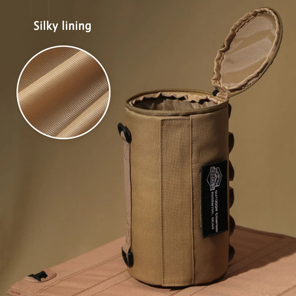 Roll Paper Storage Holder Portable Tissue Cover Organizer Polyester Waterproof Hanging Napkin Holder for Picnic Camping Hiking