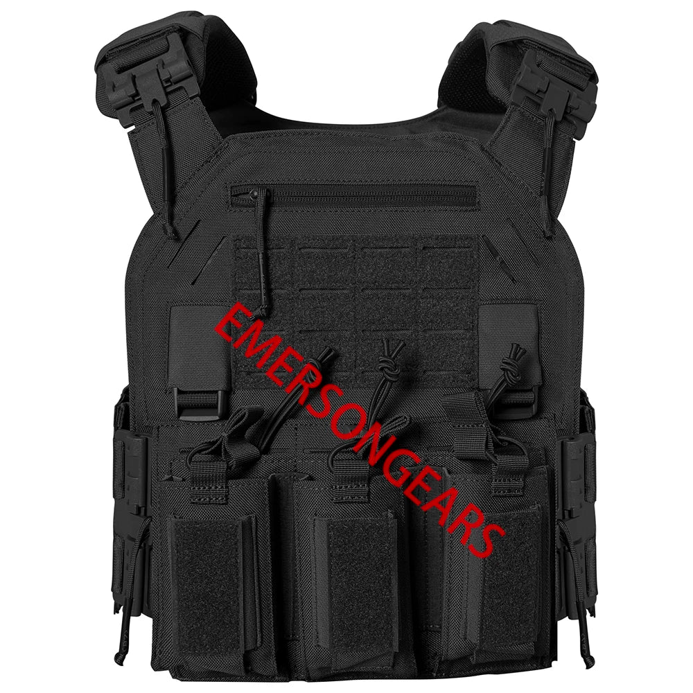 0305 Advanced 1000D Nylon Quick Release Modular Laser cutting Molle System Tactical Vest with Double Triple Magazine Pouch