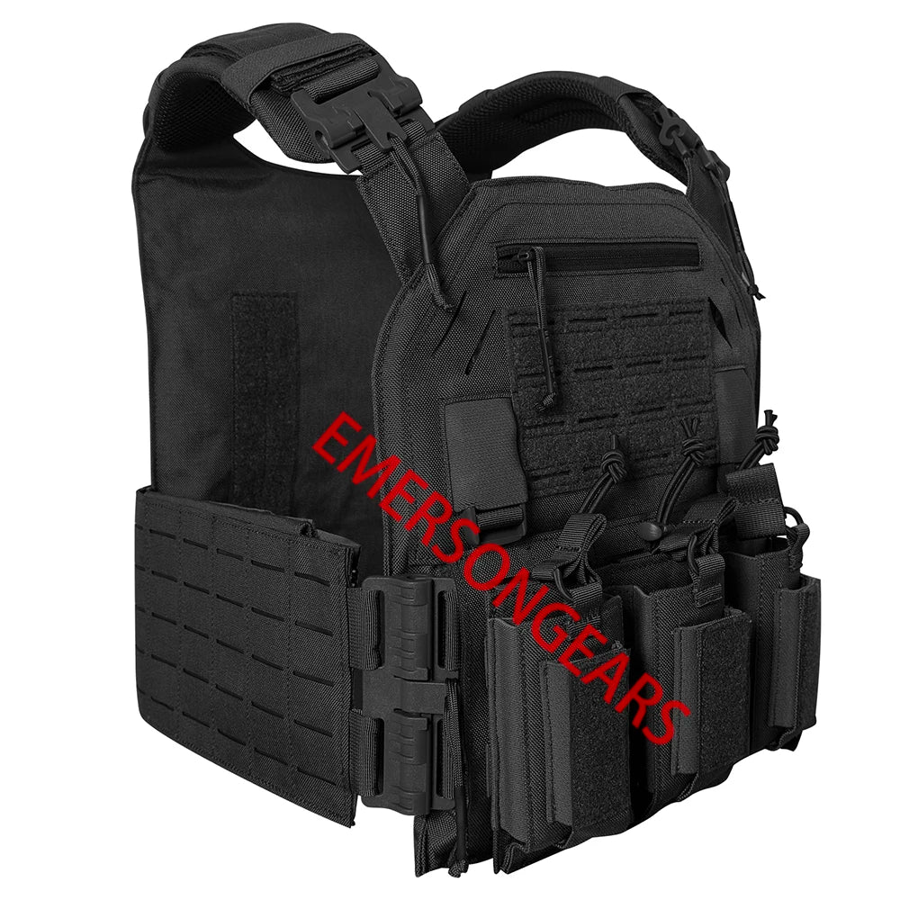 0305 Advanced 1000D Nylon Quick Release Modular Laser cutting Molle System Tactical Vest with Double Triple Magazine Pouch