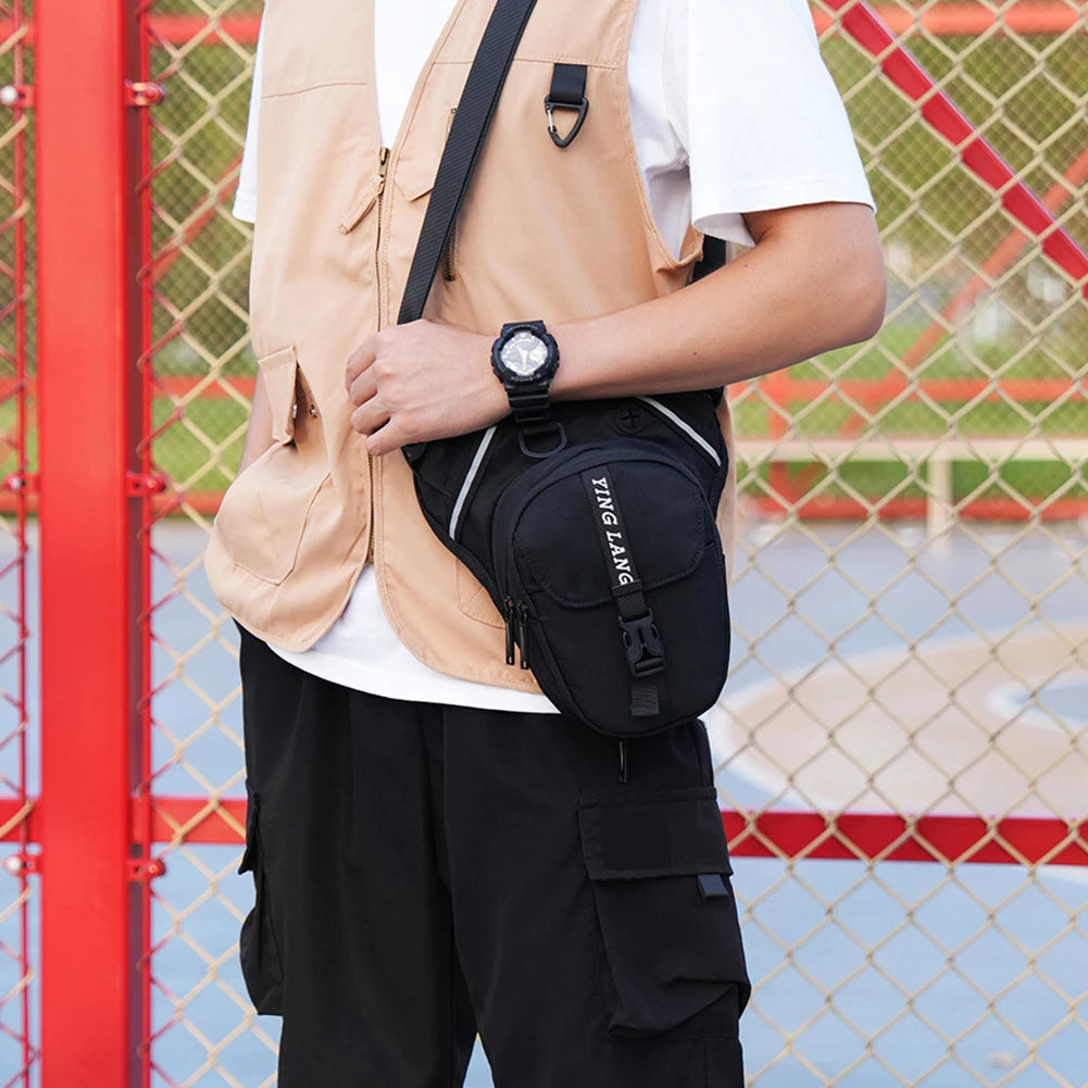 Motorcycle Drop Leg Bag Outdoor Waist Bag Waterproof Motorbike Riding Chest Bag Motorcycle Thigh Bag for Hiking Climbing Fishing