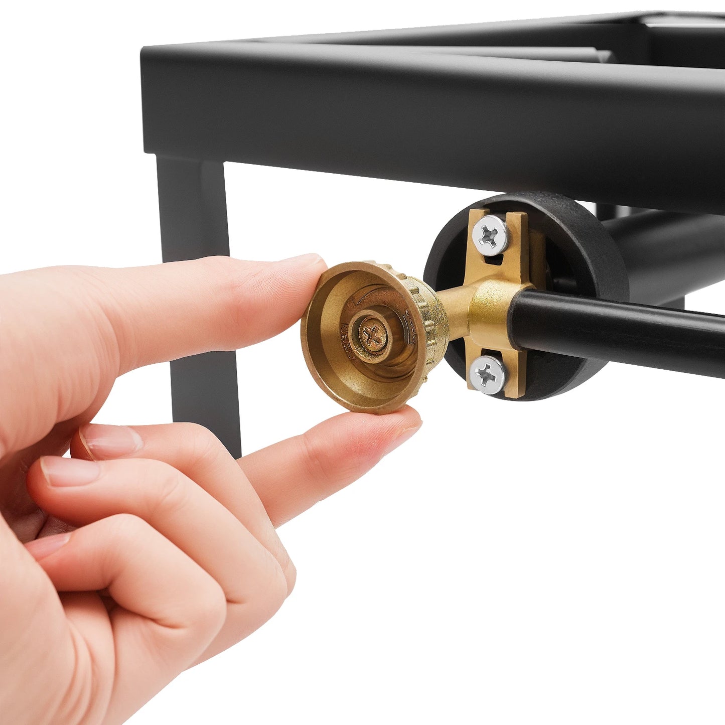 Portable Camping Gas Stove Outdoor Double Burner BBQ Picnic Camp Propane Cooker Stove with Adjustable 0-10Psi Regulator Hose